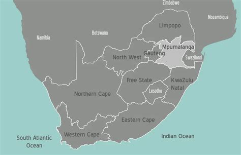 South Africa Mpumalanga Map • Mapsof.net