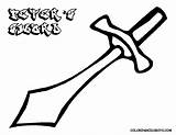 Sword Coloring Pages To Download And Print For Free sketch template