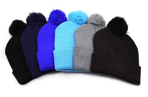 Wholesale Men's Knit Pom Beanies (SKU 1981297) DollarDays