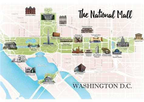 National Mall Map Printable | Ruby Printable Map