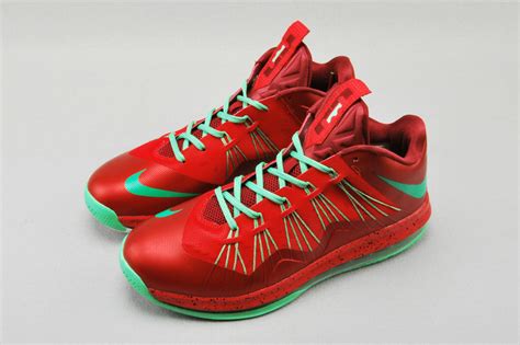 Light Nike Lebron James 10 Shoes Low Low Red Green On Discount Sale