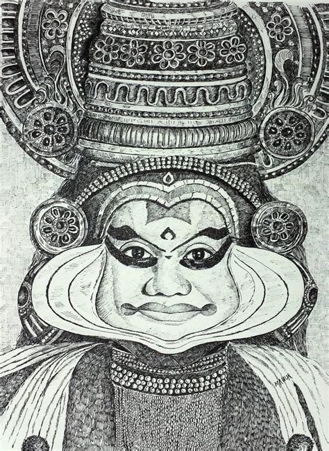 Kathakali Pencil Sketch