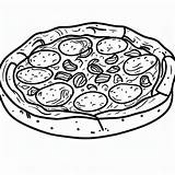 Coloring Pizza Indiaparenting Snacks Sketch Page sketch template