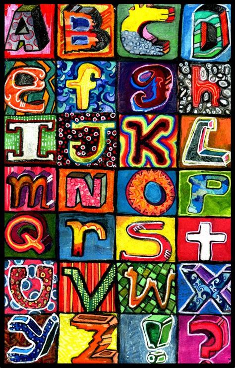 3d Letters, Letters And Numbers, Alphabet Art Print, Alphabetical Order ...