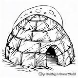Igloo Coloring Pages  Free & Printable sketch template