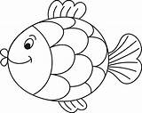 Fish Coloring Page  Openclipart sketch template