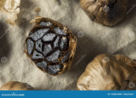 Organic Fermented Black Garlic Stock Photo - Image of healthy ...