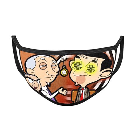 FM637 Mr Bean Hypnosis Cloth Face Mask - Mask for Mr Bean Fans | Face ...