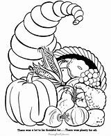 Thanksgiving coloring Pages  Cornucopia sketch template