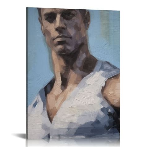 JEUXUS Mysterious Skin by Kenney Mencher Canvas Print Sexy Muscular Man Portrait Soft Colored ...