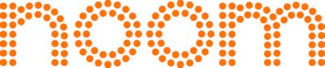 Noom Logo - Orange and White Pattern with Large 'Mom' Letters