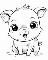 Pig Coloring Pages Images sketch template