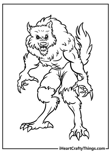 Scary Werewolf Coloring Page Free Printable Coloring Pages | Images and Photos finder