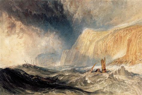 JMW Turner Gallery | JMW Turner (1775-1851) A Shipwreck off Hastings, c ...