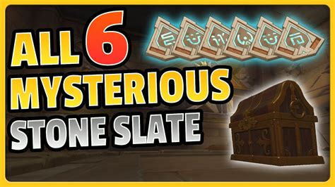 ALL 6 Mysterious Stone Slate Locations (2 Precious Chest) | Genshin ...