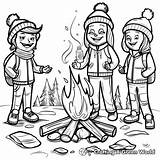 Campfire Coloring Pages  Free & Printable sketch template