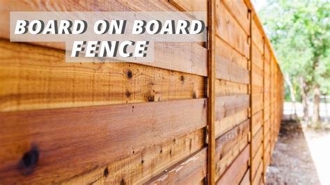 Horizontal Board on Board Fence | Pickets and Trim - YouTube