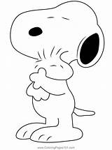 Snoopy And Woodstock Coloring Pages sketch template