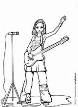 Singer With Guitar coloring pages  Hellokidscom sketch template