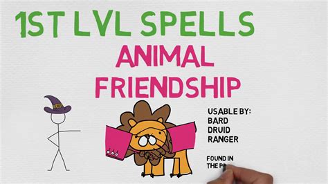 1ST LEVEL SPELL #3: Animal Friendship (5E) - YouTube