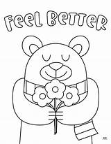 Get Well Soon Coloring Pages  15 FREE PrintaBulk sketch template