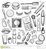 Makeup Coloring Sheets Pages sketch template