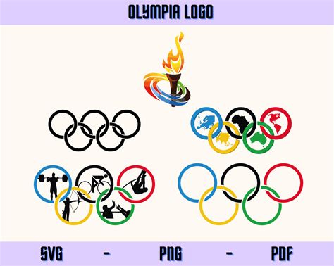 Olympic Svgpngpdf Logo Vector. Cricut Cut File. Ring - Etsy