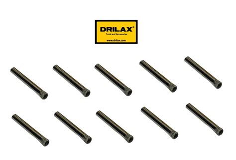 10 Pcs Pack Drilax 3/16 Inch Diamond Drill Bit (diamond-drill-bit-3-16-inch) • Diamond Hole Saws ...