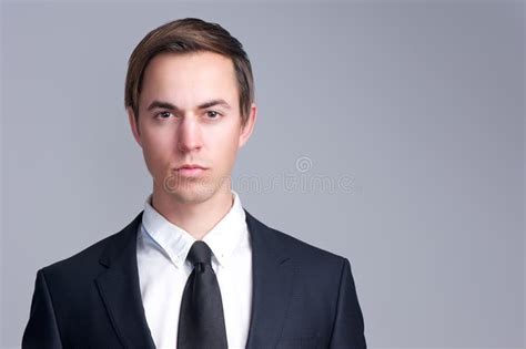 Close Up Portrait of a Serious Business Man Face Stock Photo - Image of ...