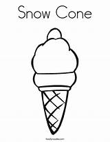 Snow Cone Coloring Pages sketch template