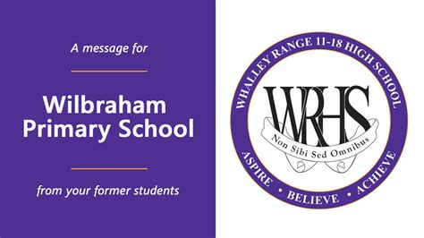 A message for Wilbraham Primary School - YouTube