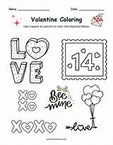 Free Printable Valentine Love Coloring Page sketch template