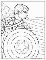 Captain America Avengers Coloring Pages sketch template