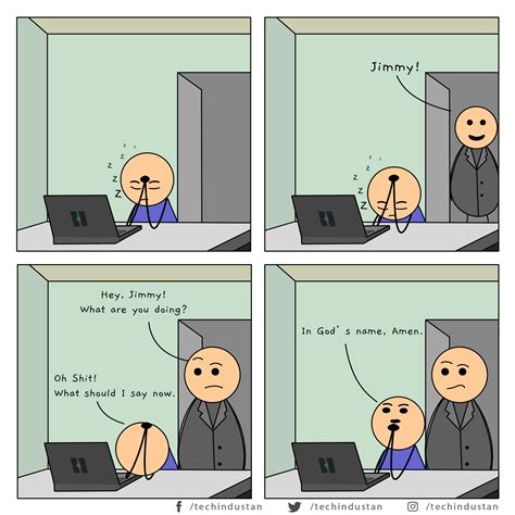 Caught Sleeping at work - Office Jokes | Programmer Humor | Programadoras
