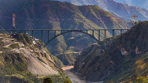 India constructs world's highest railway bridge above Chenab River in Jammu and Kashmir region | CNN