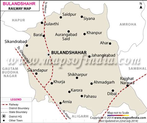 Bulandshahar Railway Map