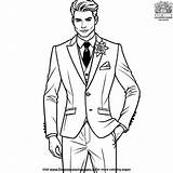 Classic Suits Coloring Pages sketch template