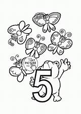 Number 5 Coloring Worksheets sketch template