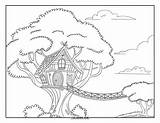 120  Treehouse Coloring Pages For Kids & Adults Free Printable PDFs sketch template