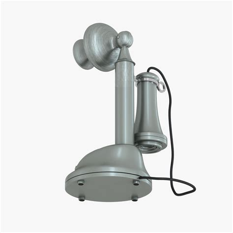 Crosley Old Candlestick Phone 3D model | CGTrader