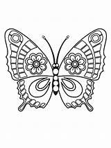 Coloring Butterfly Pages sketch template