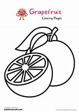 Grapefruit Coloring Pages For Kids – Free Printables  Art & Craft sketch template