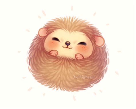 Hedgehog | Cute animal drawings, Kawaii drawings, Cute kawaii drawings