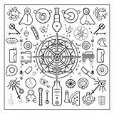 Science Lab Tools Coloring  Page sketch template