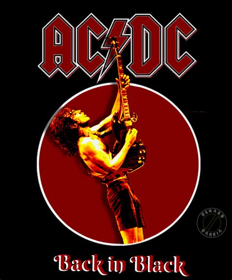 AC/DC - Back in Black | Acdc, Vintage music posters, Band posters