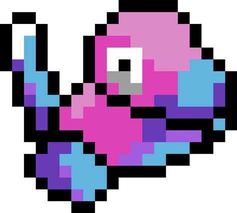 Download 8 Bit Porygon - Simple Pixel Art Pokemon - Full Size PNG Image ...