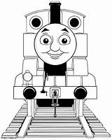 Thomas The Funny Train coloring Page sketch template
