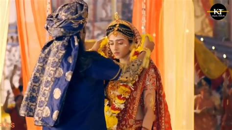 Radha's marriage in front of Krishna || RadhaKrishna Serial || New ...