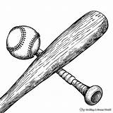 Baseball Bat Coloring Pages  Free & Printable sketch template