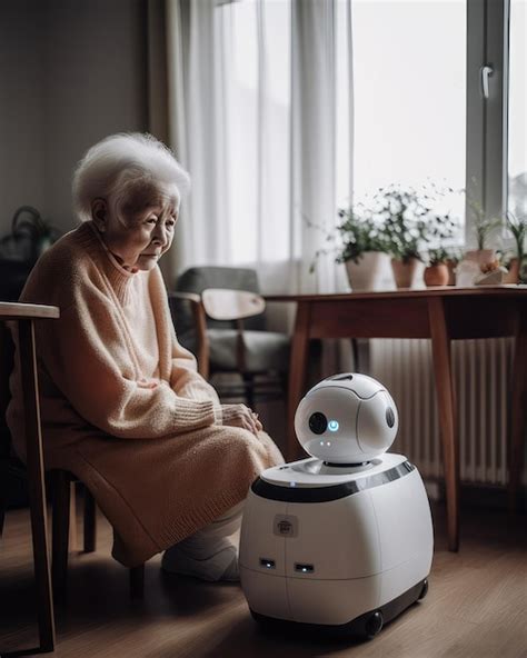 Premium AI Image | A robot designed to assist the elderly and disabled